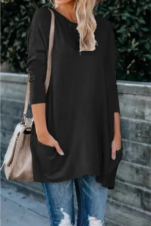 NEW Lily Clothing Oversized Front Pocket Sweater - Black - Size 3XL - Retails $54