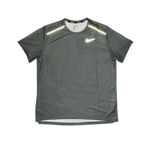 Nike Tech Miler Grid T-Shirt - Khaki
