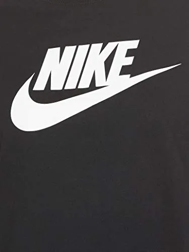 Nike Womens NSW Tee Essential Crop Icon T-Shirts BV6175-010 Size XS Black/White