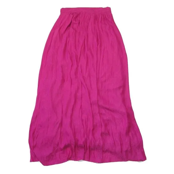 NWT Anthropologie Akemi   Kin Paros in Raspberry Pink Paisley Maxi Skirt 4 $118