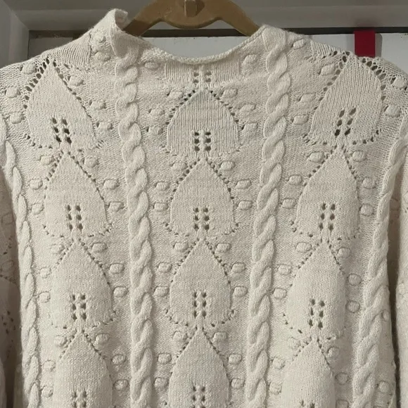 NWT democracy long roll sleeve funnel neck popcorn stitch front plus 2X 🌸🌺🌹G