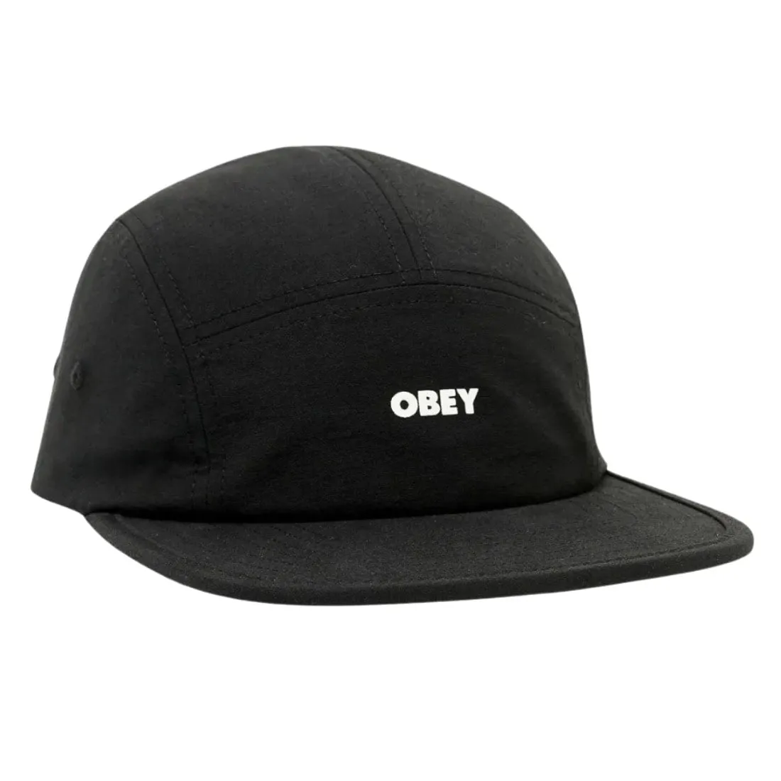 Obey Bold Nylon Camp Cap - Black