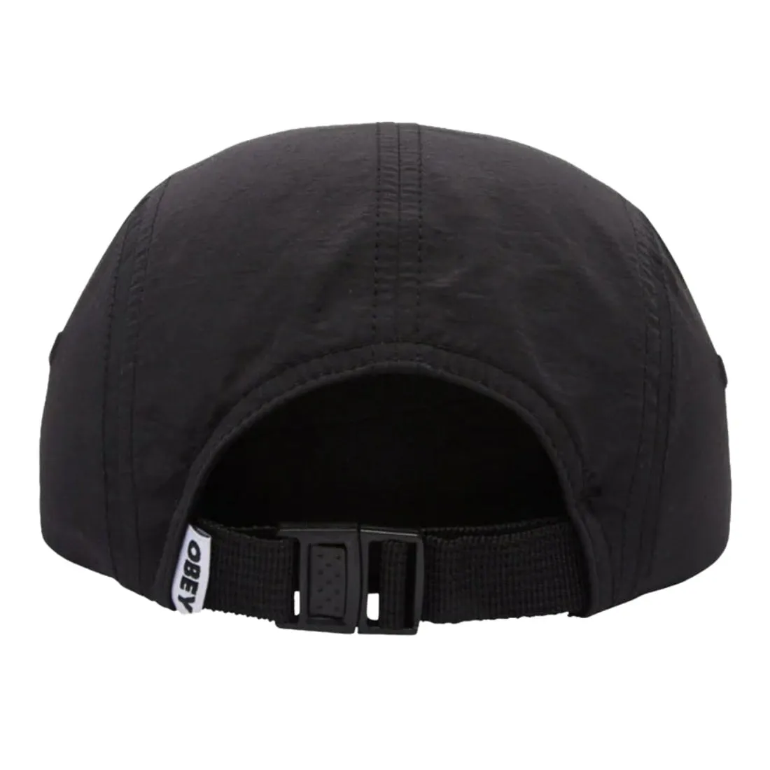 Obey Bold Nylon Camp Cap - Black