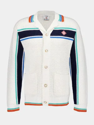 Off-White Crochet Tennis Shacket