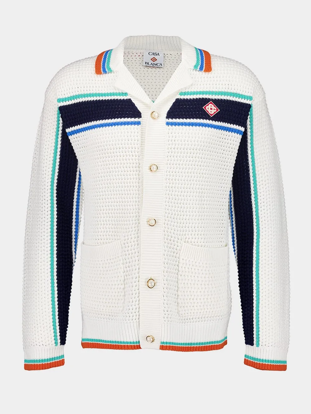 Off-White Crochet Tennis Shacket