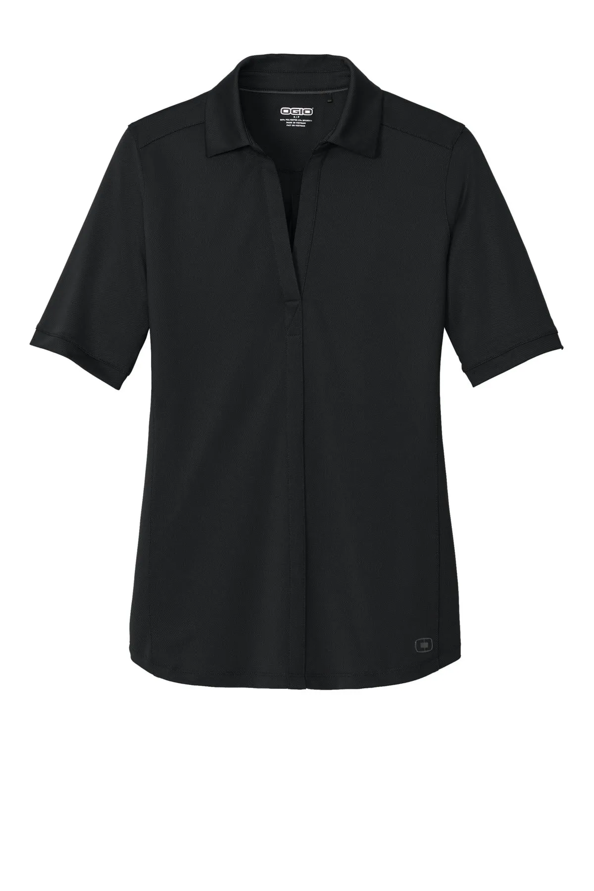 OGIO Women's Metro Polo. LOG130 Blacktop