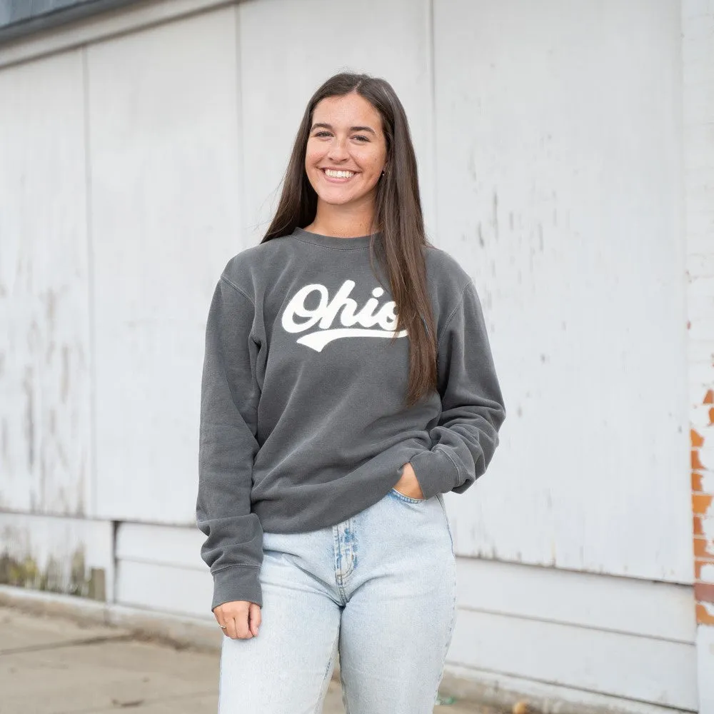 Ohio Felt Script Sweatshirt