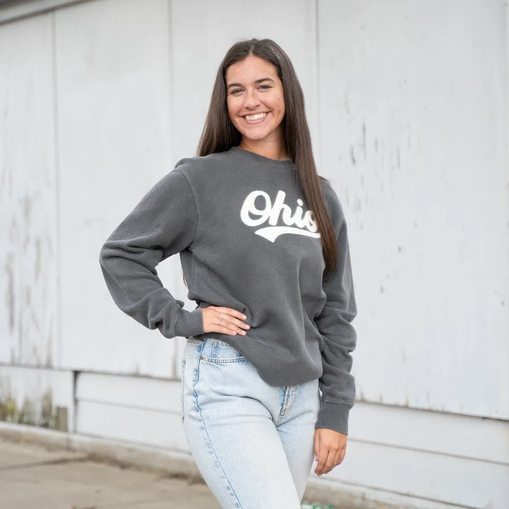 Ohio Felt Script Sweatshirt