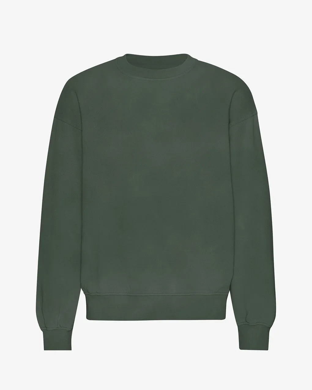 Organic Oversized Crew Sweater in midnight forest