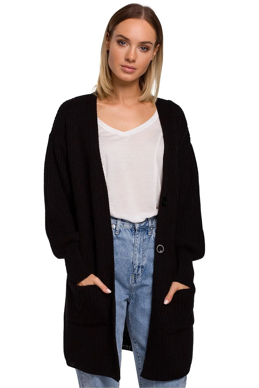 Oversized Button Down Cardigan