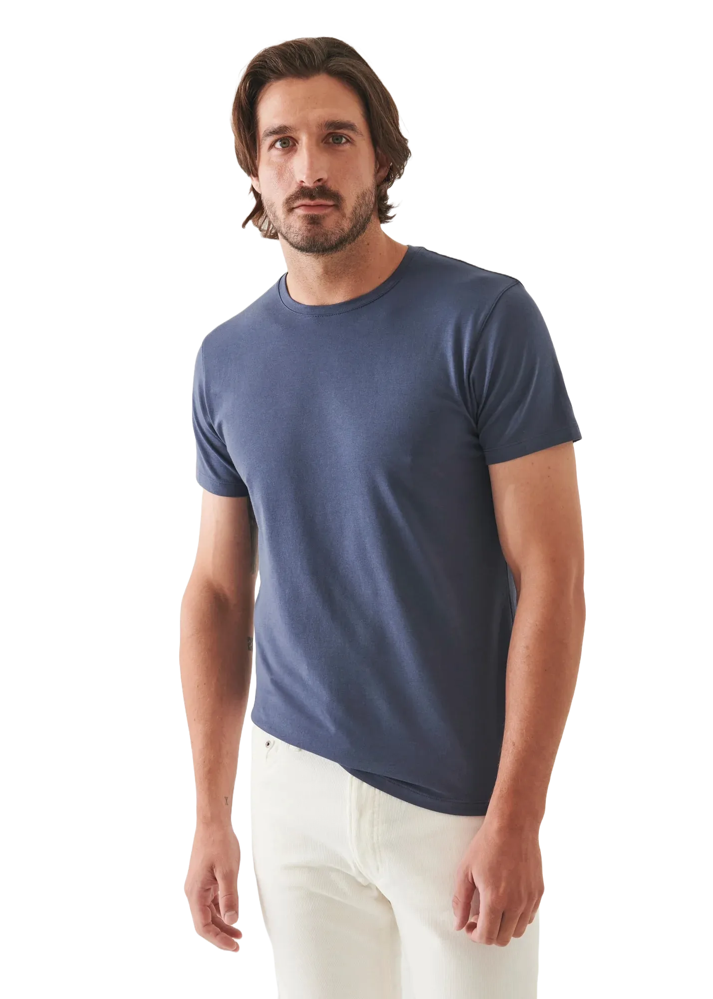 Patrick Assaraf Peruvian Pima Cotton SS Crew Neck T-Shirt