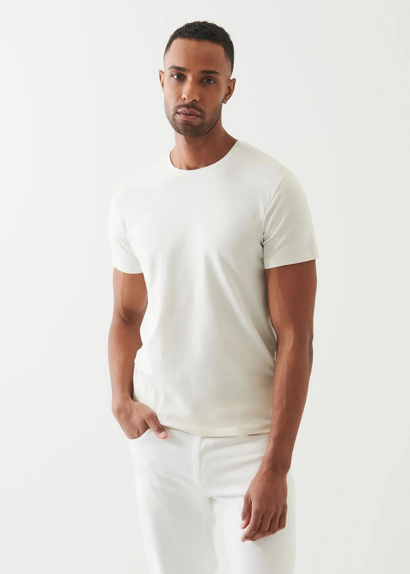 Patrick Assaraf Peruvian Pima Cotton SS Crew Neck T-Shirt