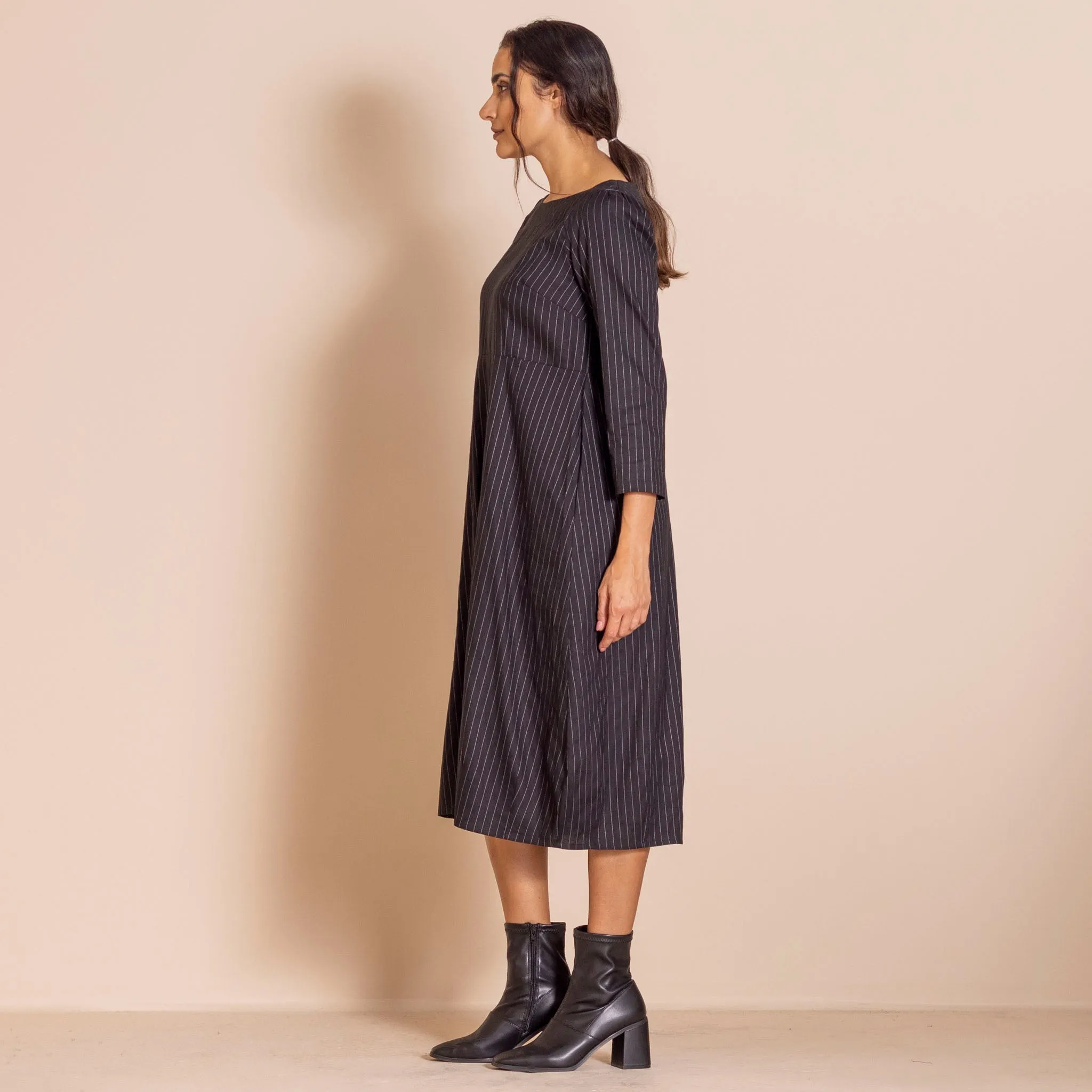 pinstripe  romance dress