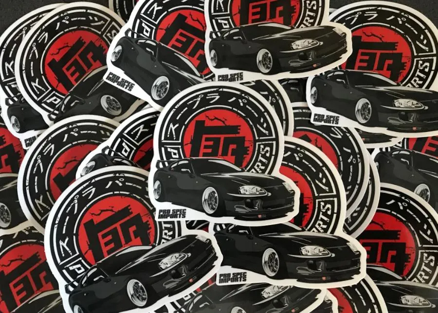 Pro Spec Imports Old School Japan Supra Logo Stickers
