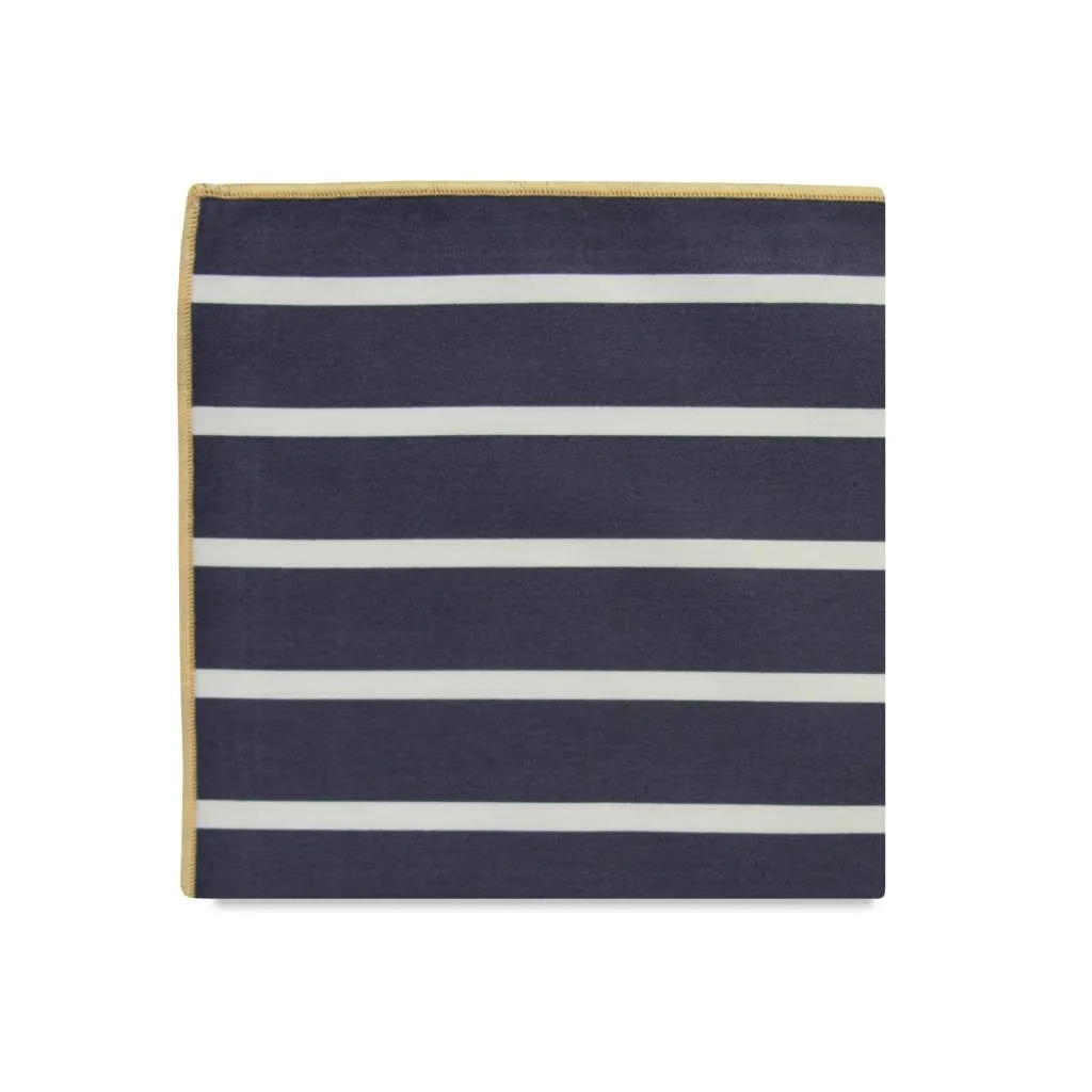 PSC Charles Bold Stripe Cotton Pocket Square