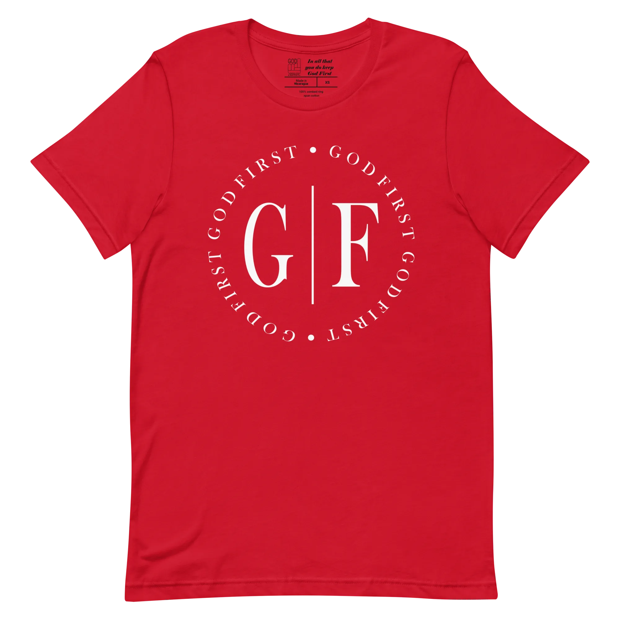 "GOD FIRST CIRCLE" T-Shirt "RED"