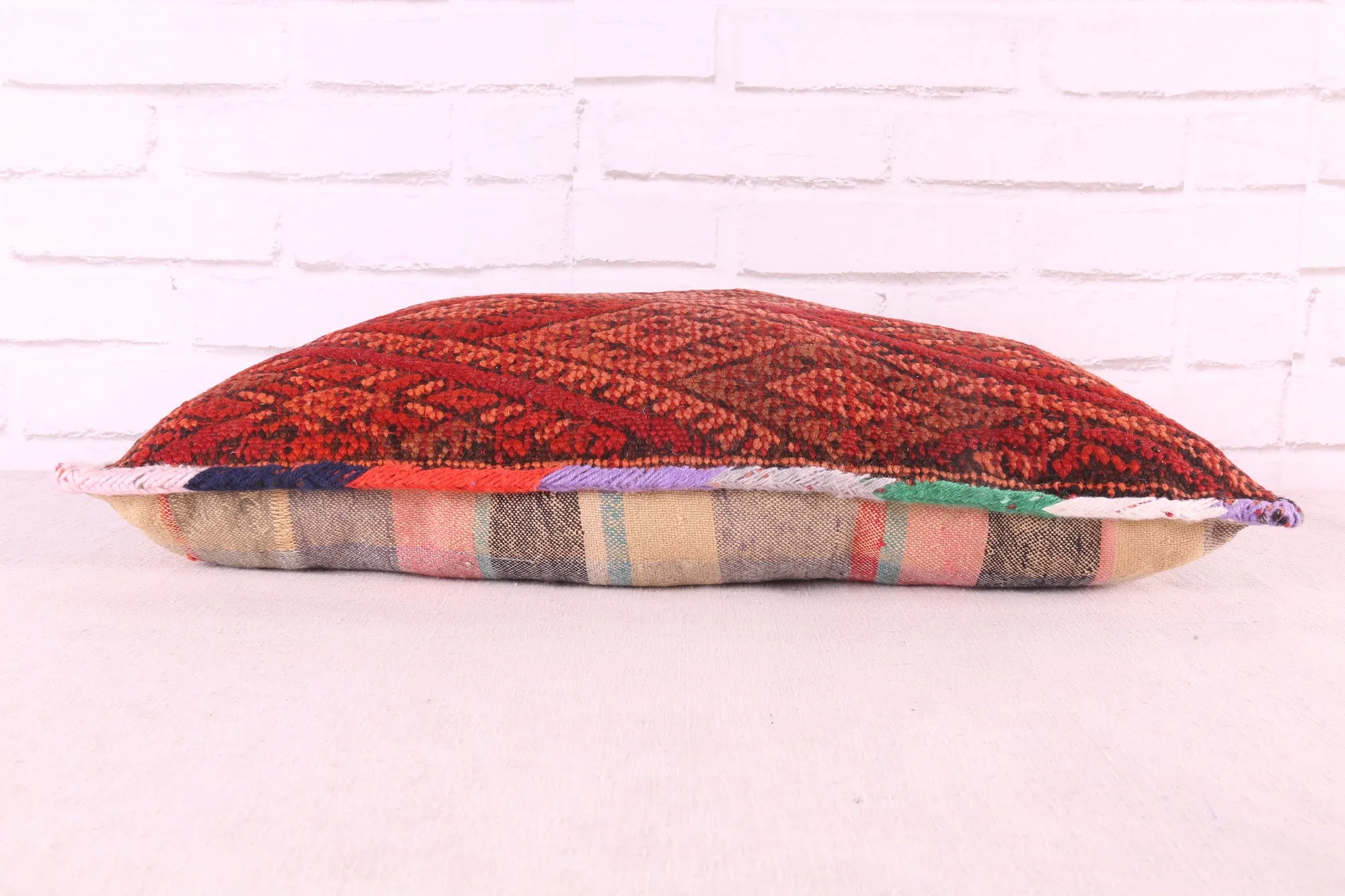 Red Berber Pillow 15.3 inches X 24.4 inches