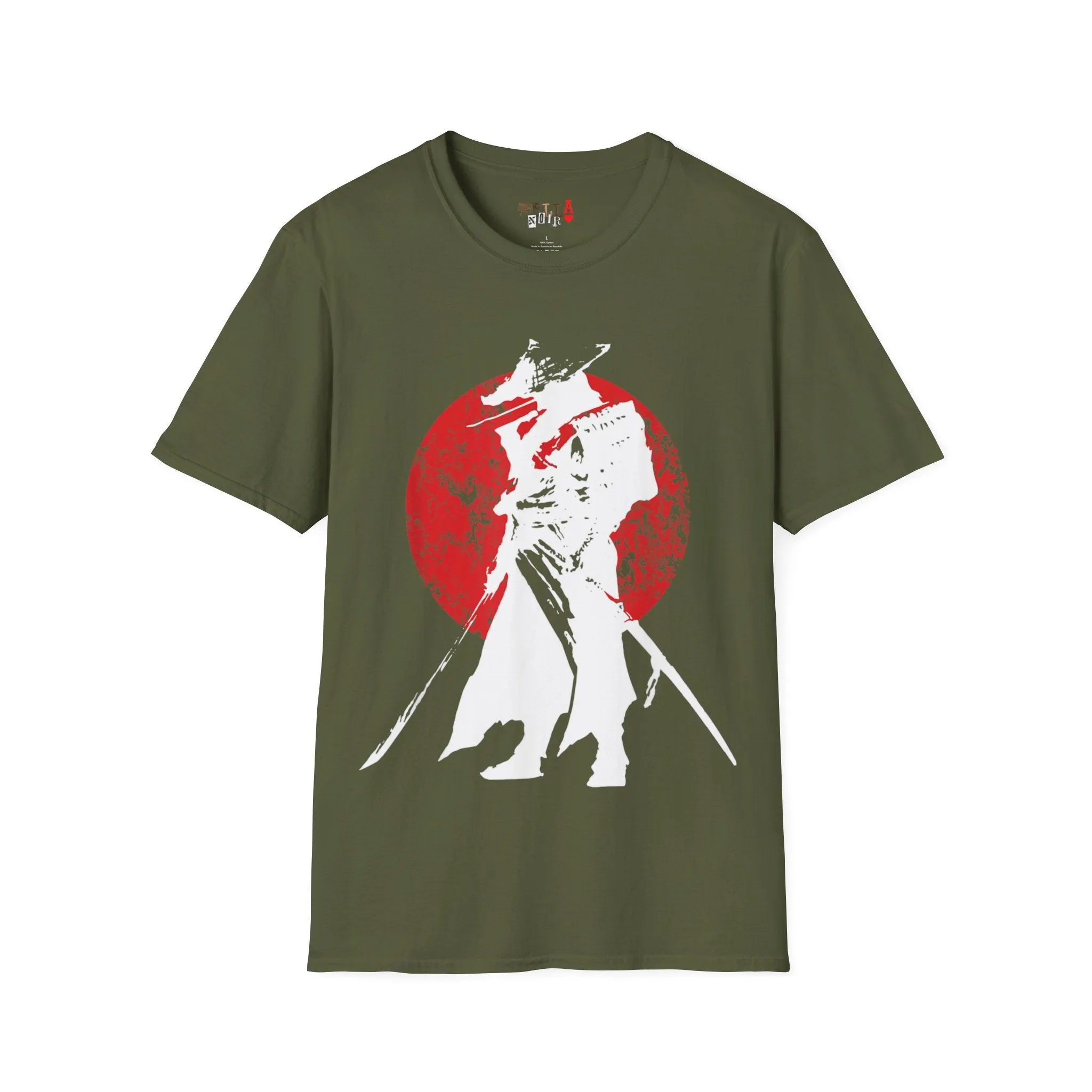 Red Moon Samurai Unisex Softstyle T-Shirt
