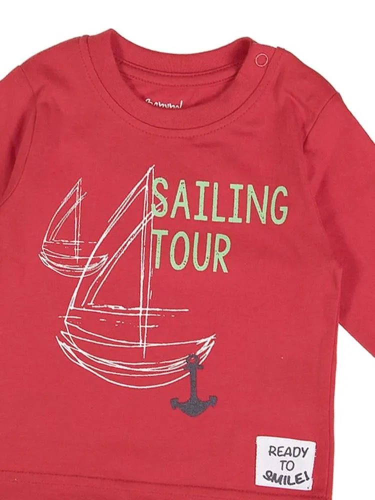 Red Sailing Tour Long Sleeve Top
