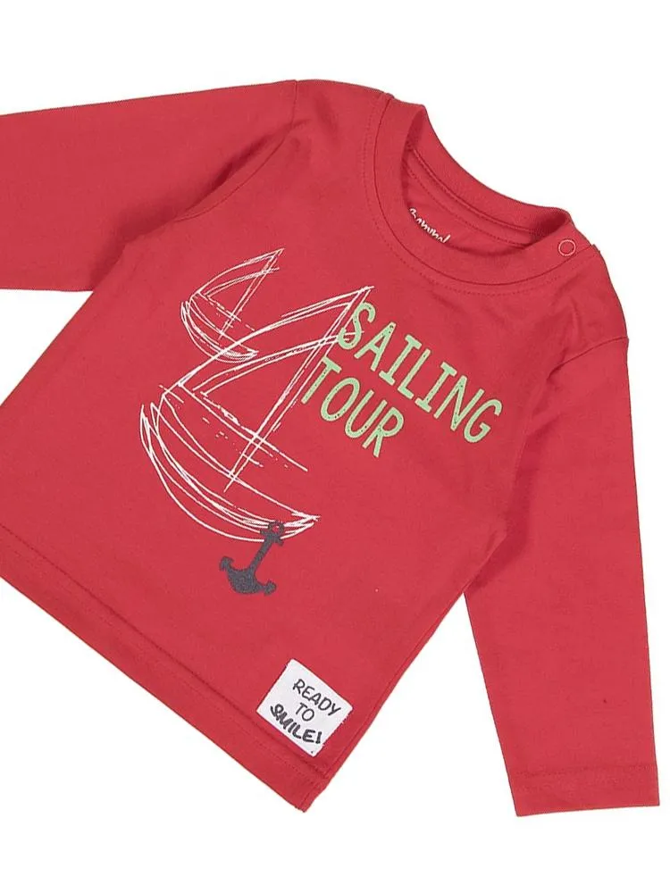 Red Sailing Tour Long Sleeve Top