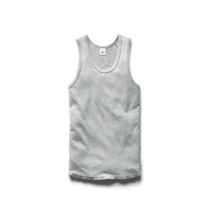 Reigning Champ Men Knit Ringspun Jersey Tank Top Heather Grey RC-1072-HGRY