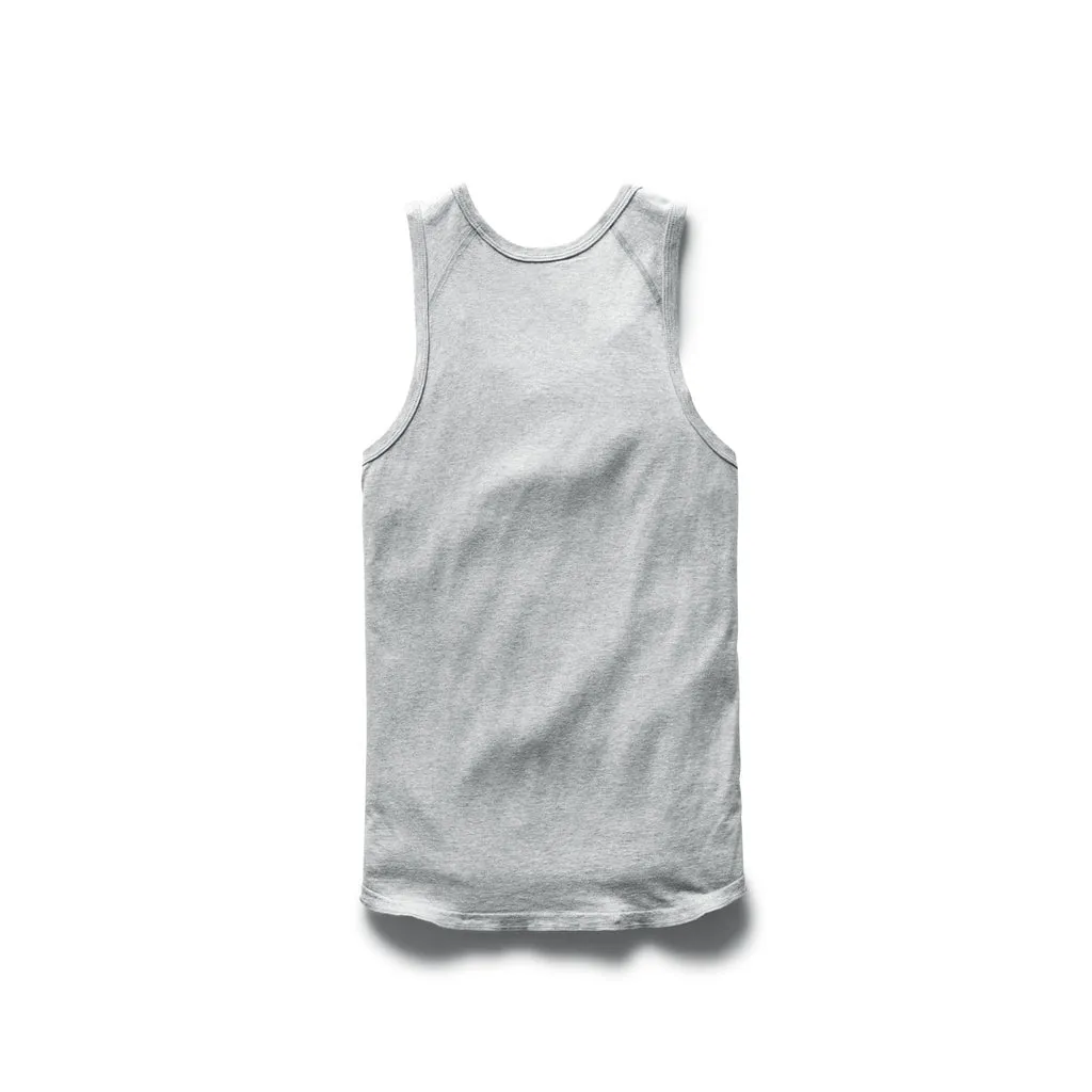 Reigning Champ Men Knit Ringspun Jersey Tank Top Heather Grey RC-1072-HGRY