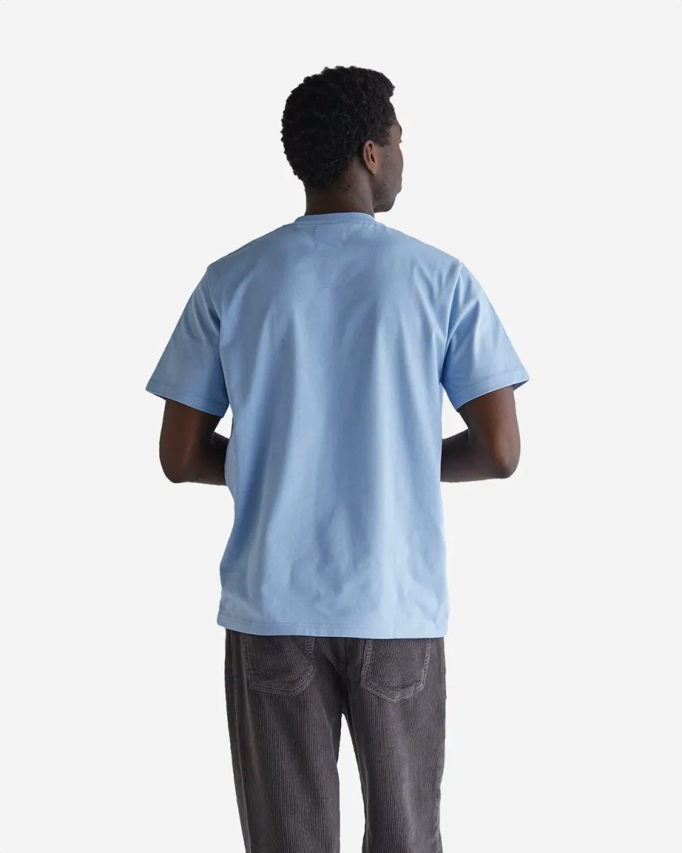 Rics Cover Tee - Steel Blue