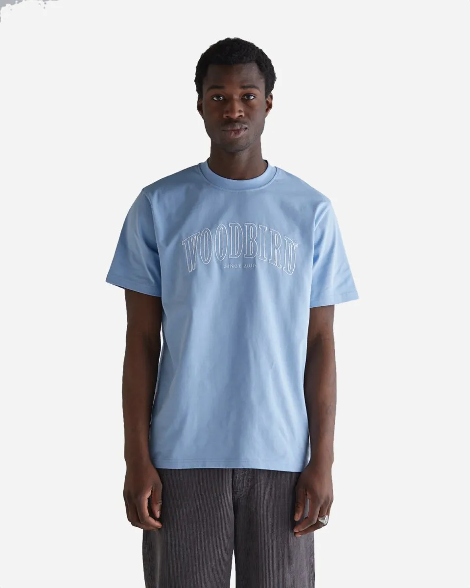 Rics Cover Tee - Steel Blue