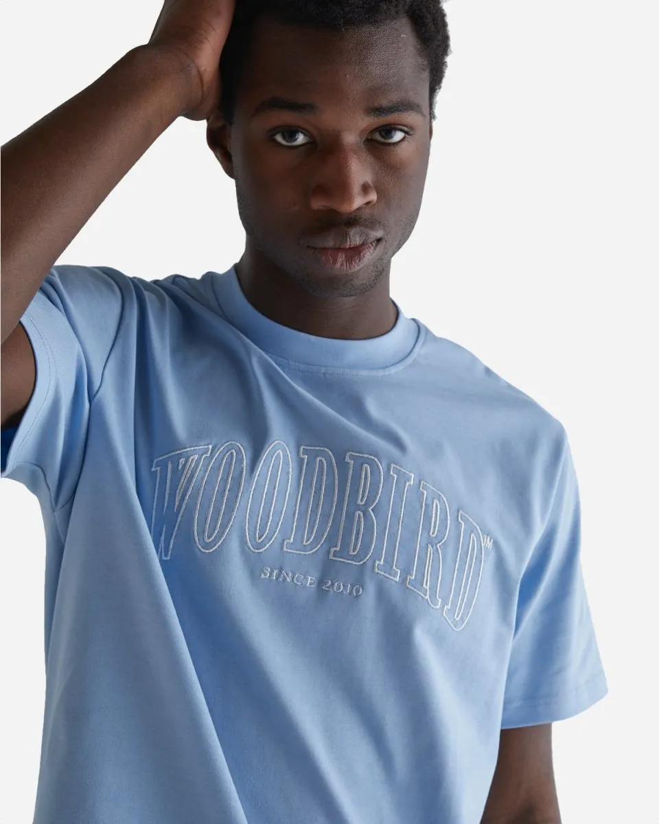 Rics Cover Tee - Steel Blue