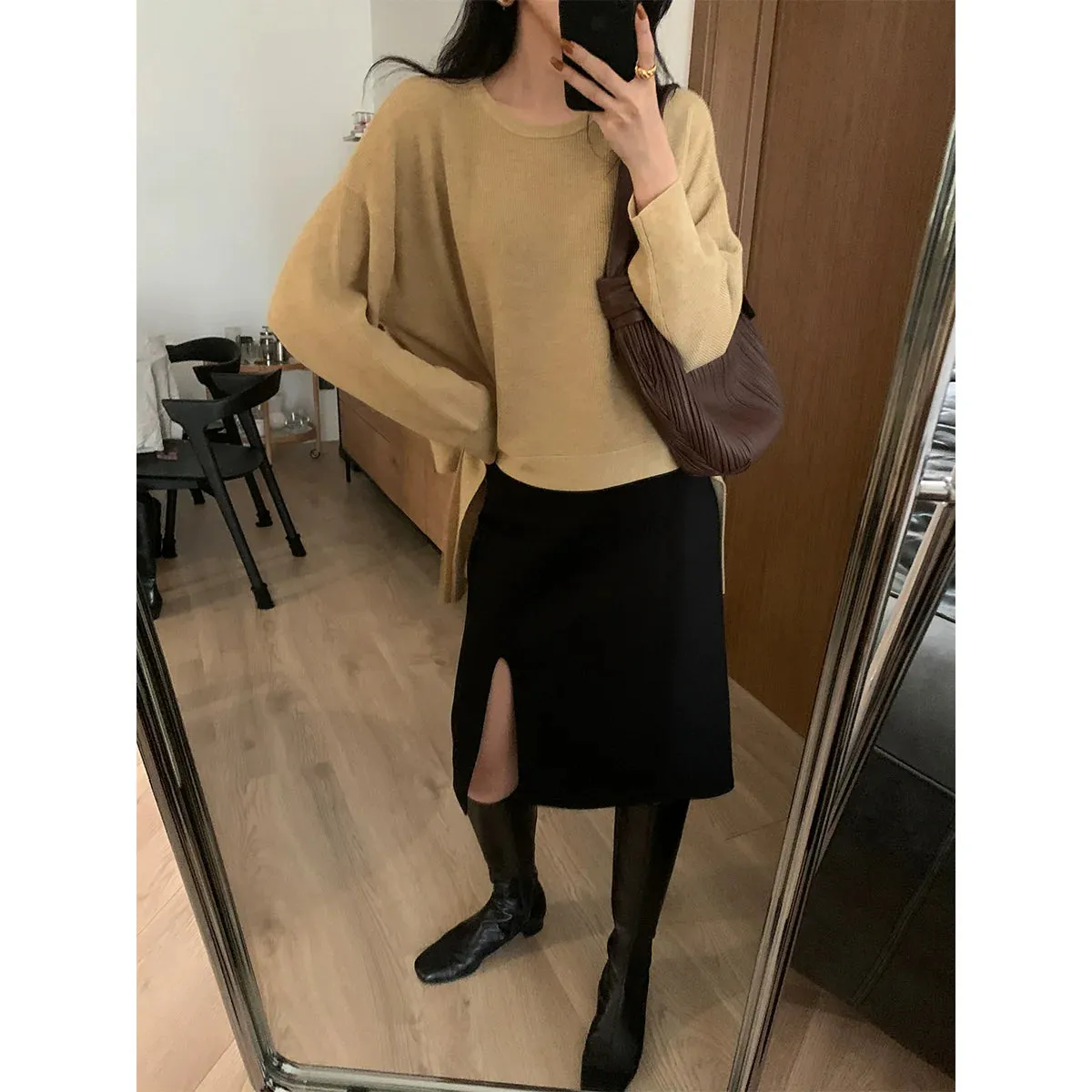 Round Neck Pullover Sweater