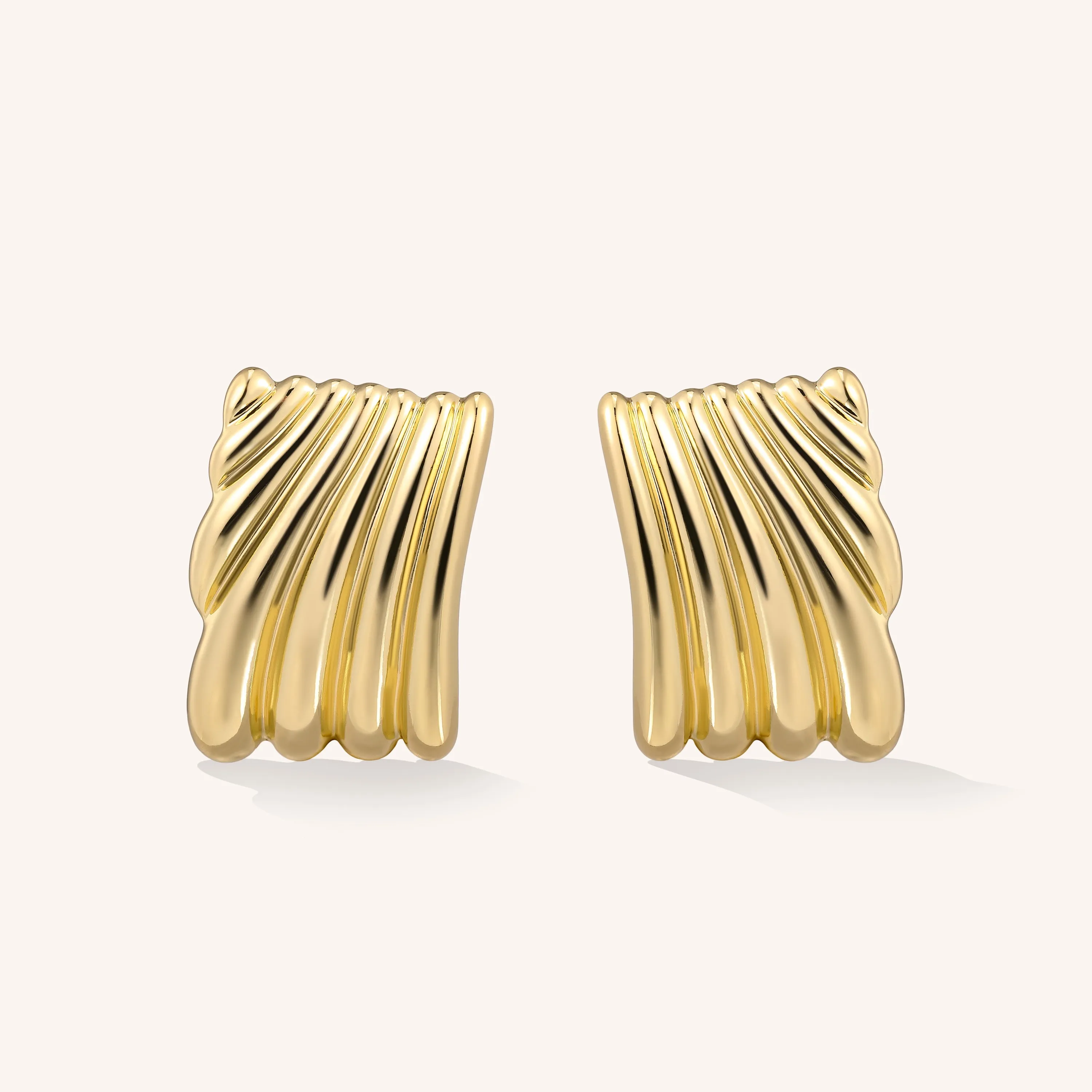 Sculpted Oversized Stud Earrings