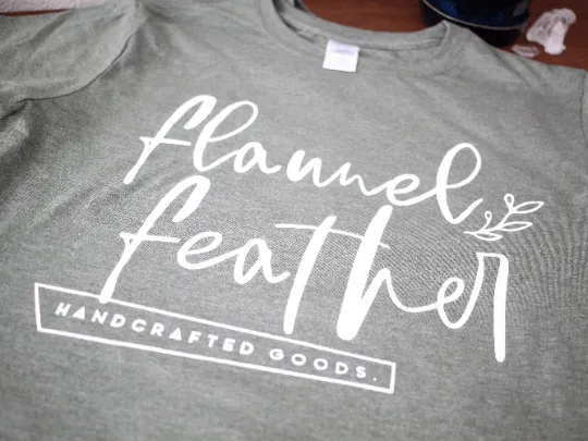 Short Sleeve Flannel Feather Shirt