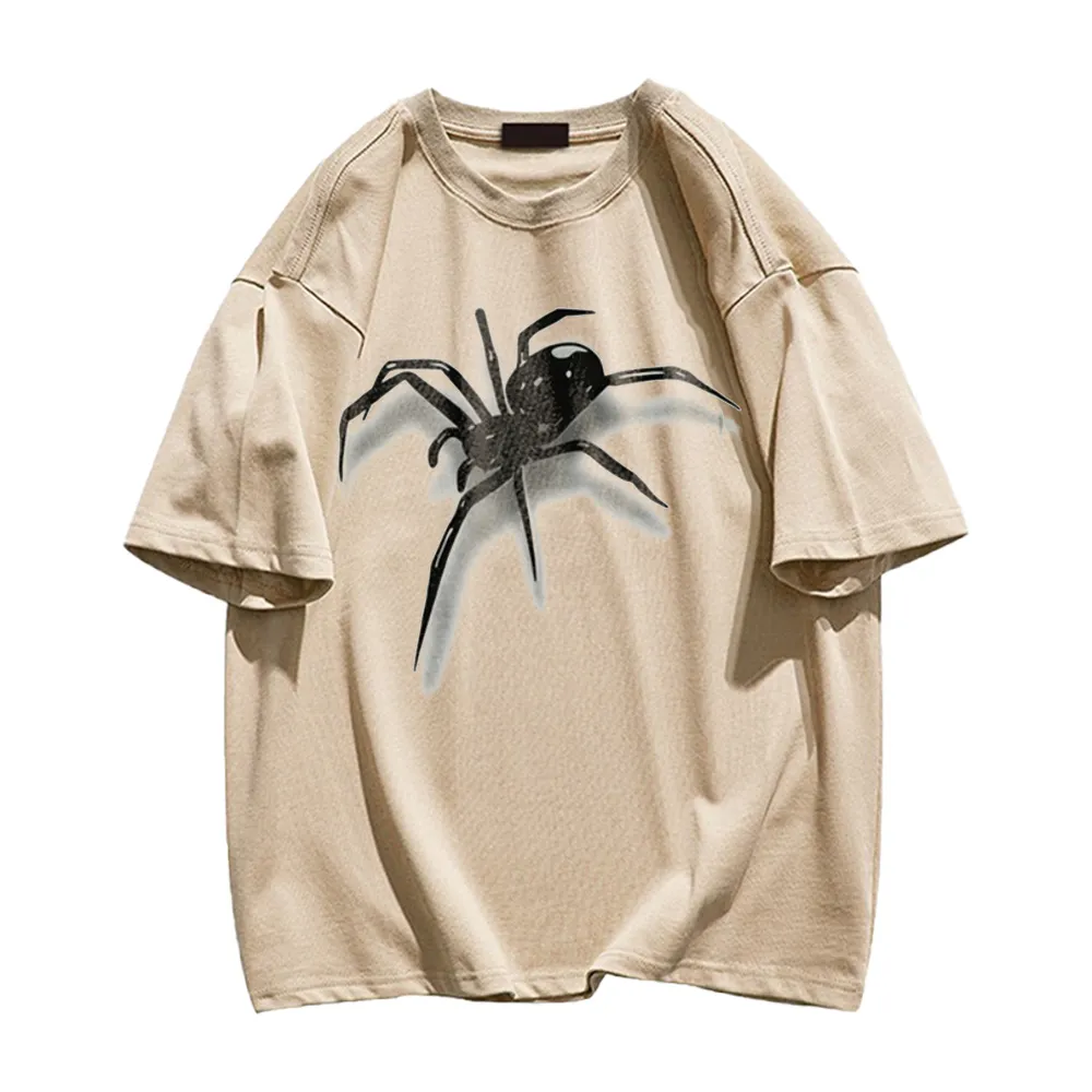 Simple Versatile Spider Cotton T-shirt