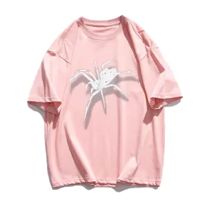 Simple Versatile Spider Cotton T-shirt