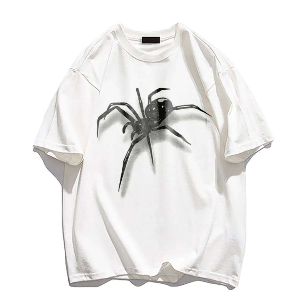 Simple Versatile Spider Cotton T-shirt