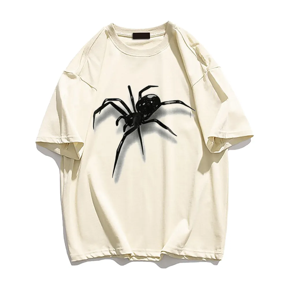 Simple Versatile Spider Cotton T-shirt