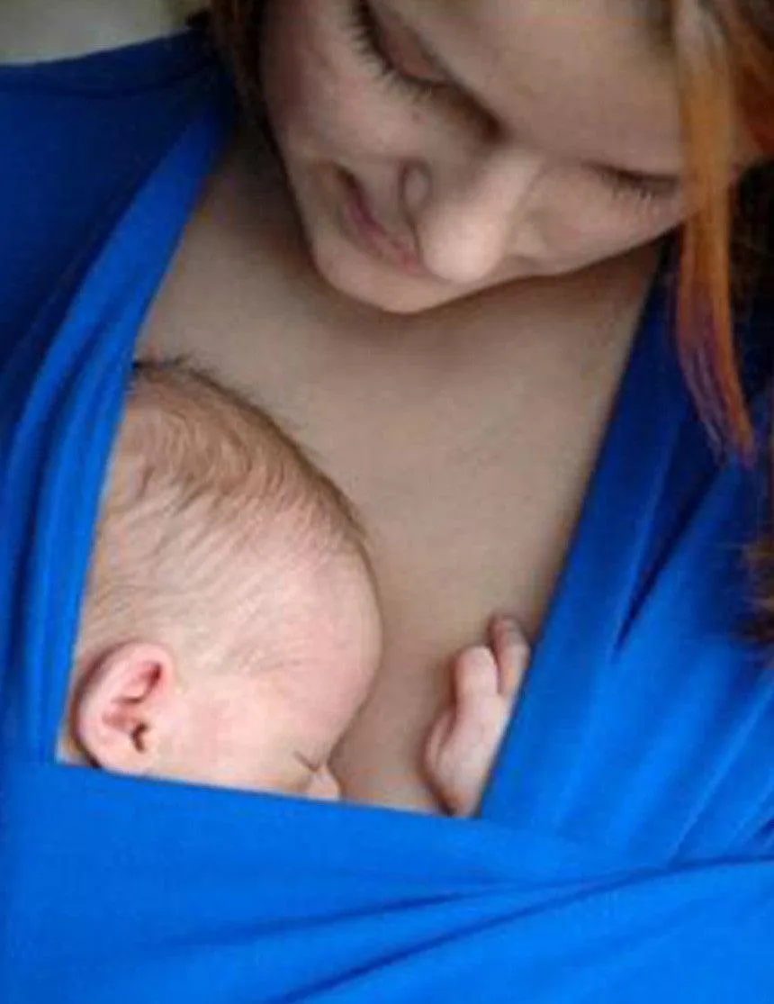 Skin To Skin Kangaroo T-Shirt & Nursing  in Orchid