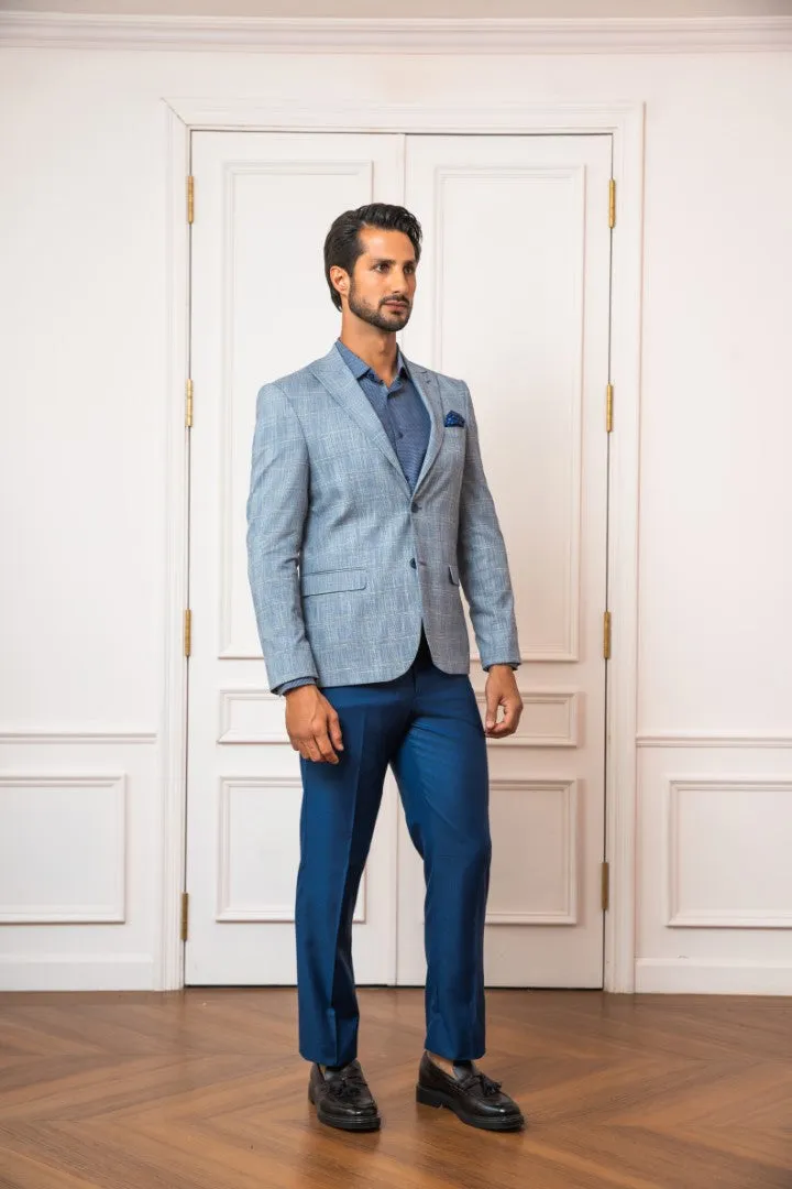 Sky Check Coat MEC59-SKY