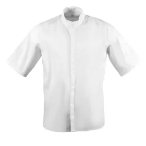 Southside Band Collar Chef Jacket White S