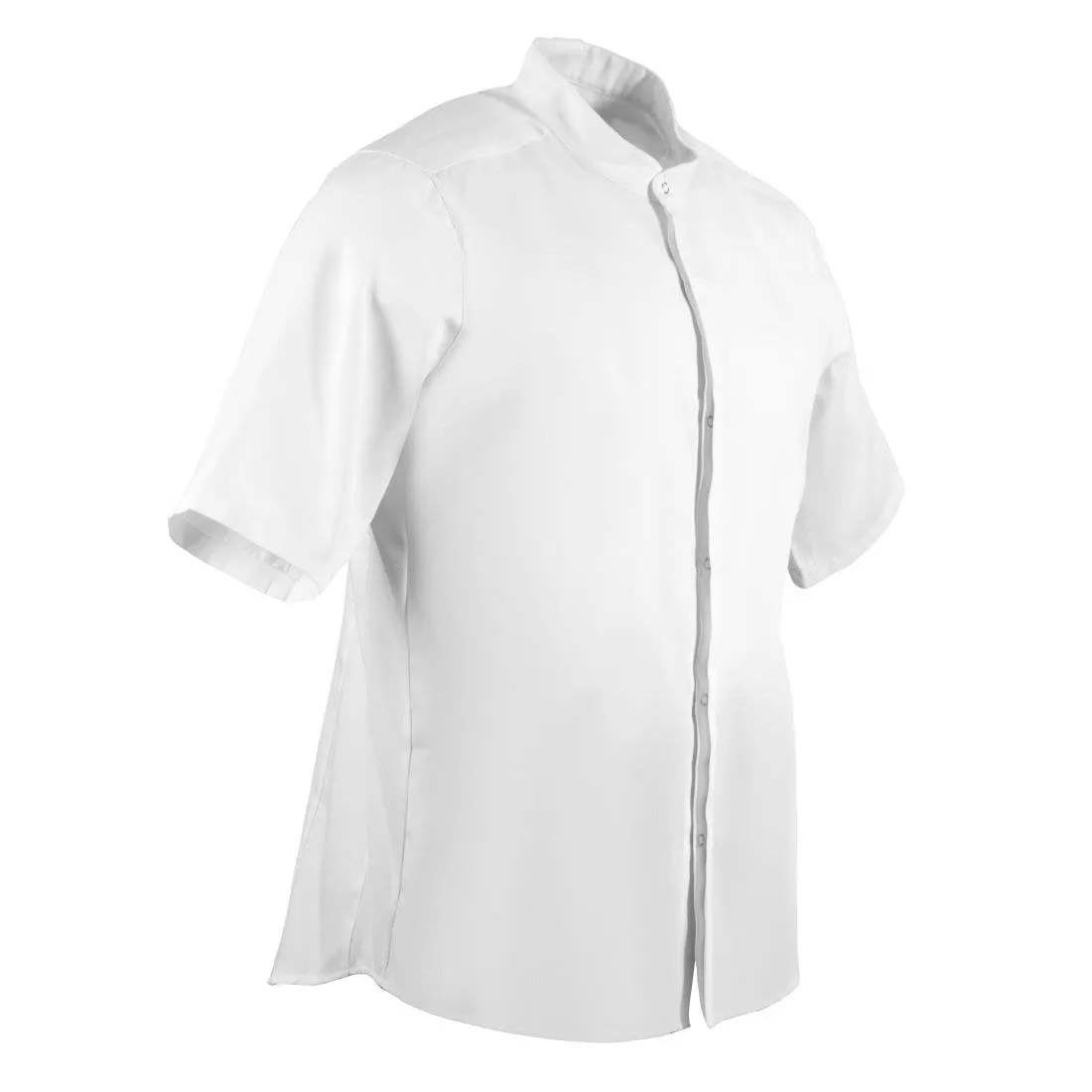 Southside Band Collar Chef Jacket White S