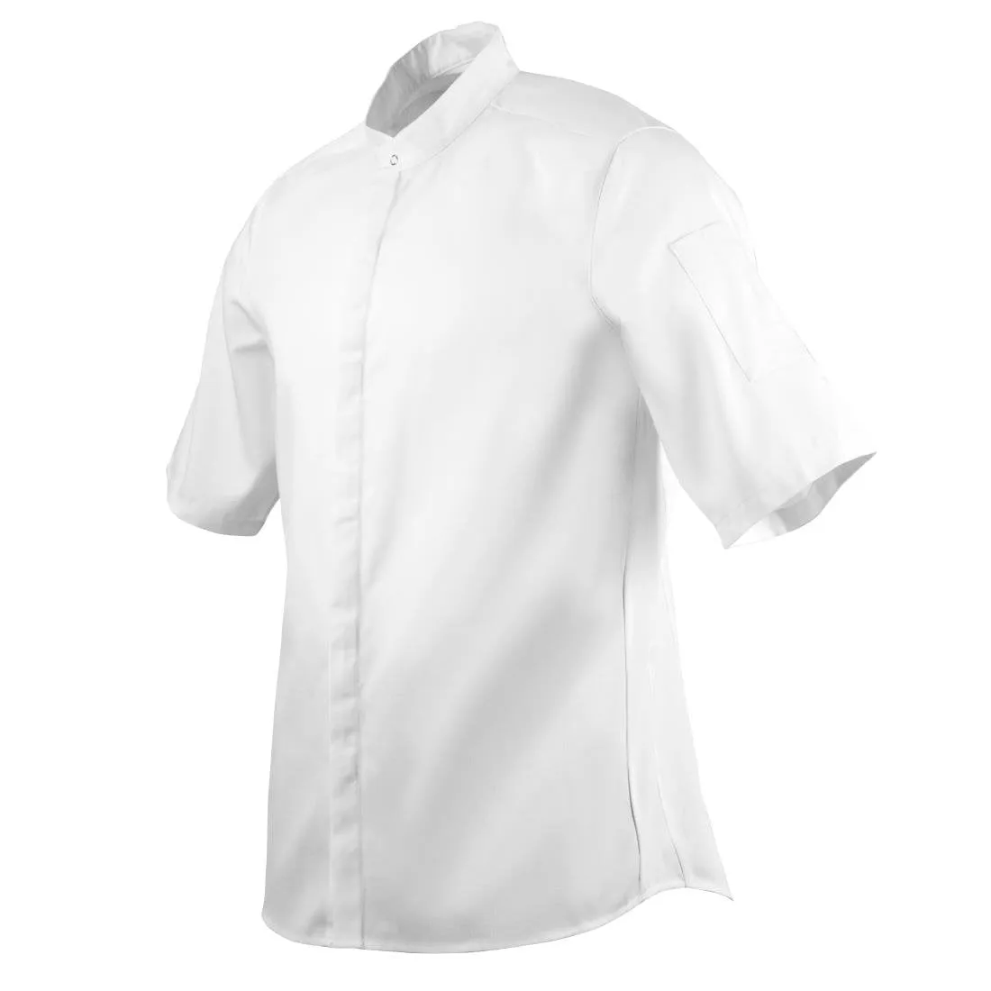 Southside Band Collar Chef Jacket White S