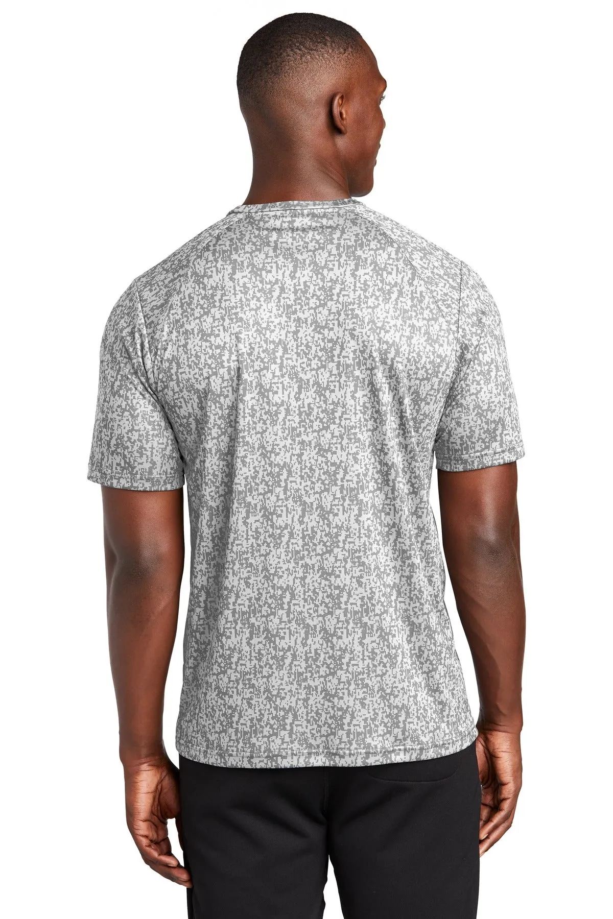 Sport-Tek  Digi Camo Tee. ST460 White