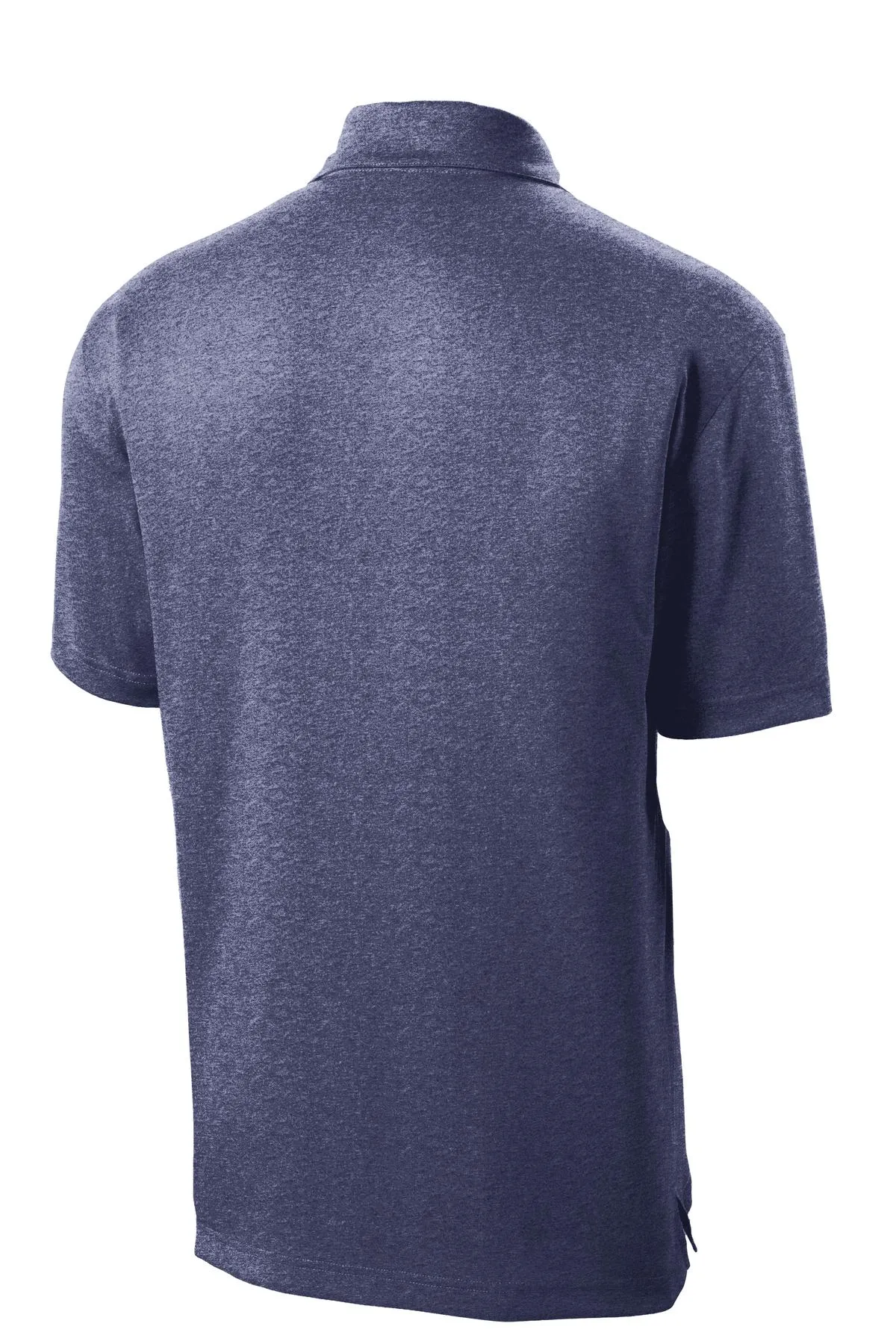 Sport-Tek Heather Contender Polo. ST660 True Navy Heather