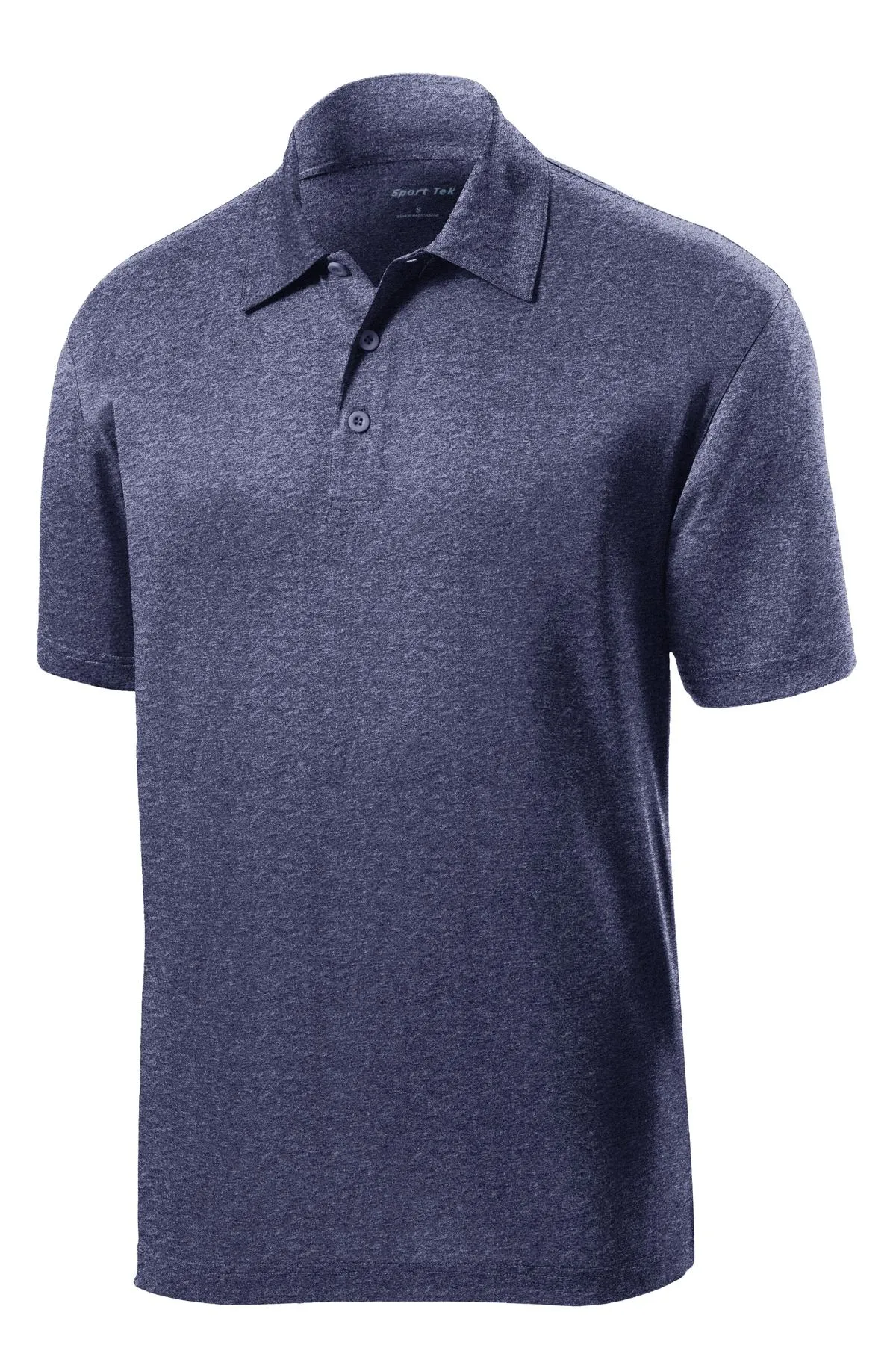 Sport-Tek Heather Contender Polo. ST660 True Navy Heather