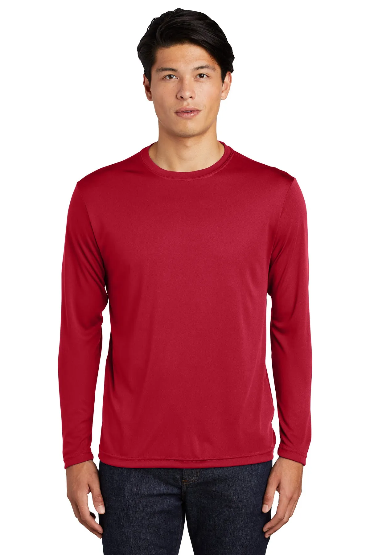 Sport-Tek Long Sleeve PosiCharge Competitor Tee. ST350LS Deep Red