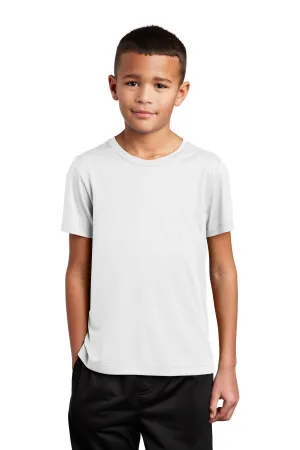 Sport-Tek  Youth Posi-UV Pro Tee. YST420 White