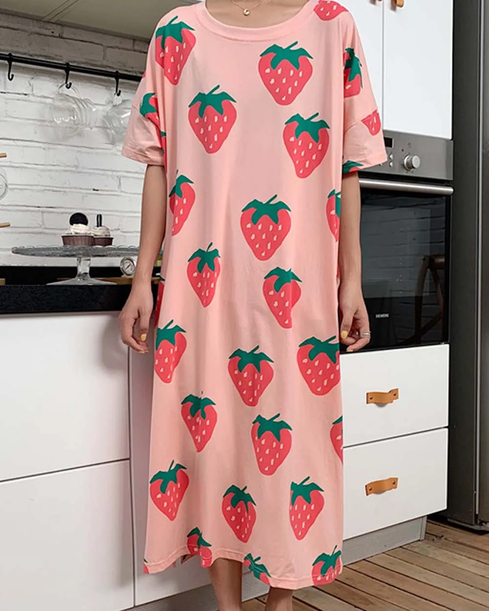 Strawberry Pajama Dress