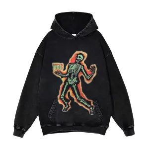 'Strucked Bones' Oversized Hoodie