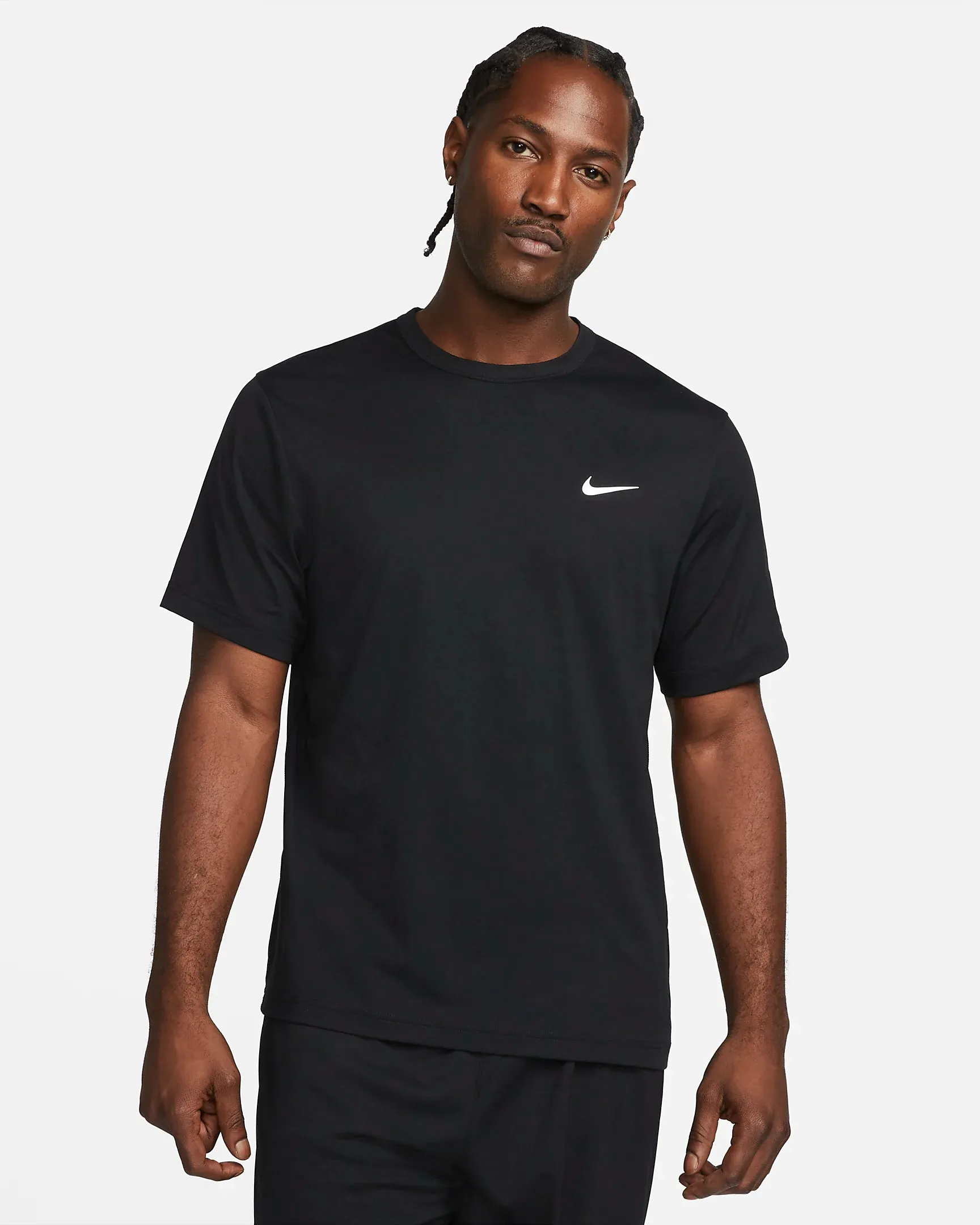 T-SHIRT TRAINING NIKE DRY-FIT RUN MAGLIA UOMO HYVERSE NERA