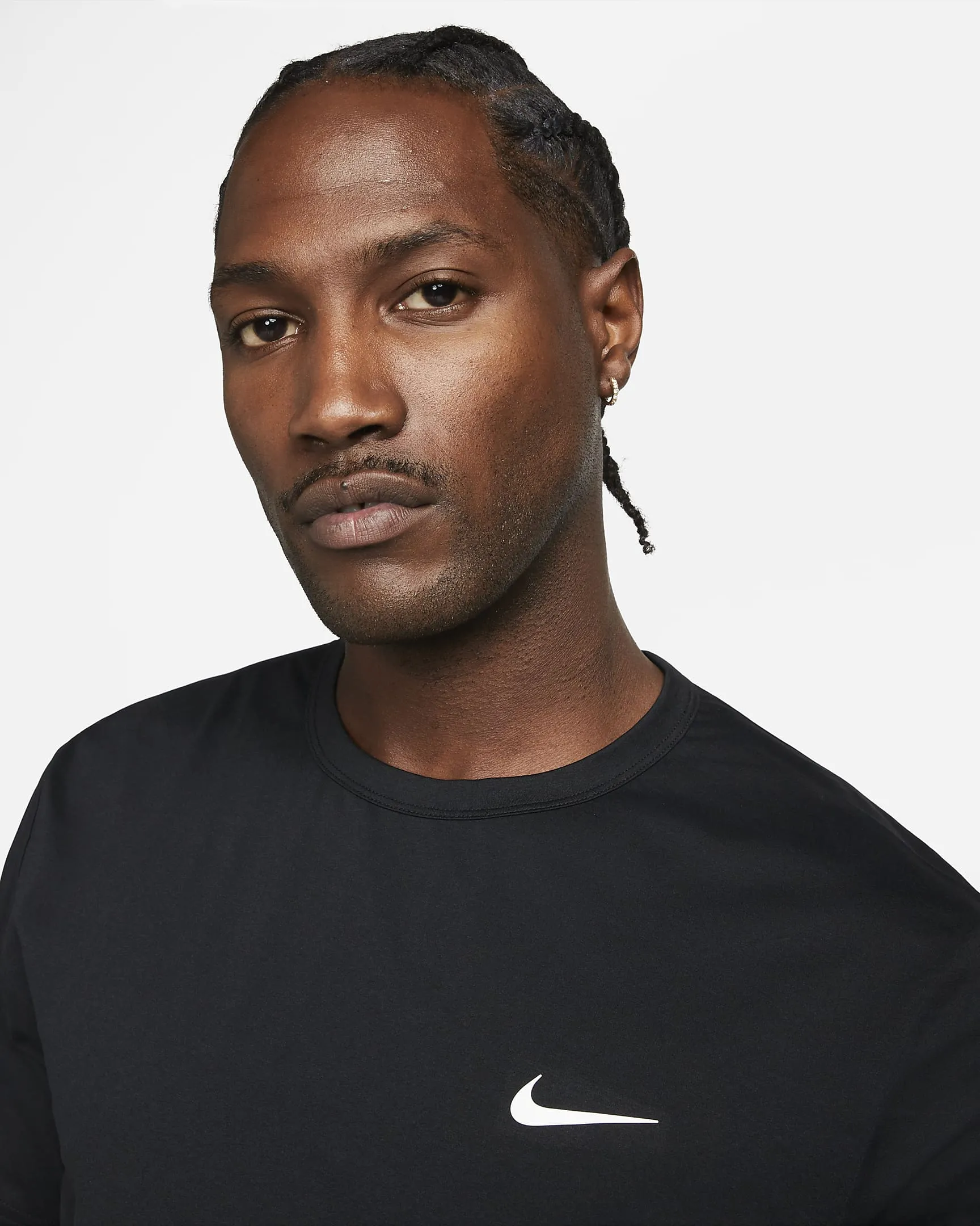 T-SHIRT TRAINING NIKE DRY-FIT RUN MAGLIA UOMO HYVERSE NERA